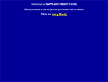 Tablet Screenshot of juicybooty.com